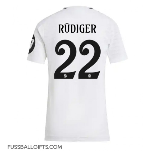 Real Madrid Antonio Rudiger #22 Fußballbekleidung Heimtrikot Damen 2024-25 Kurzarm